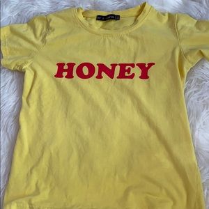 yellow “honey” tee